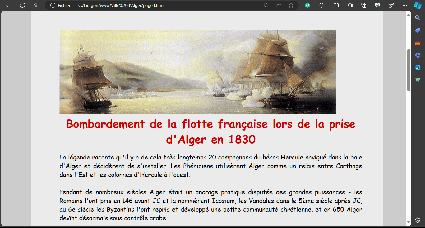 Capture du projet 4