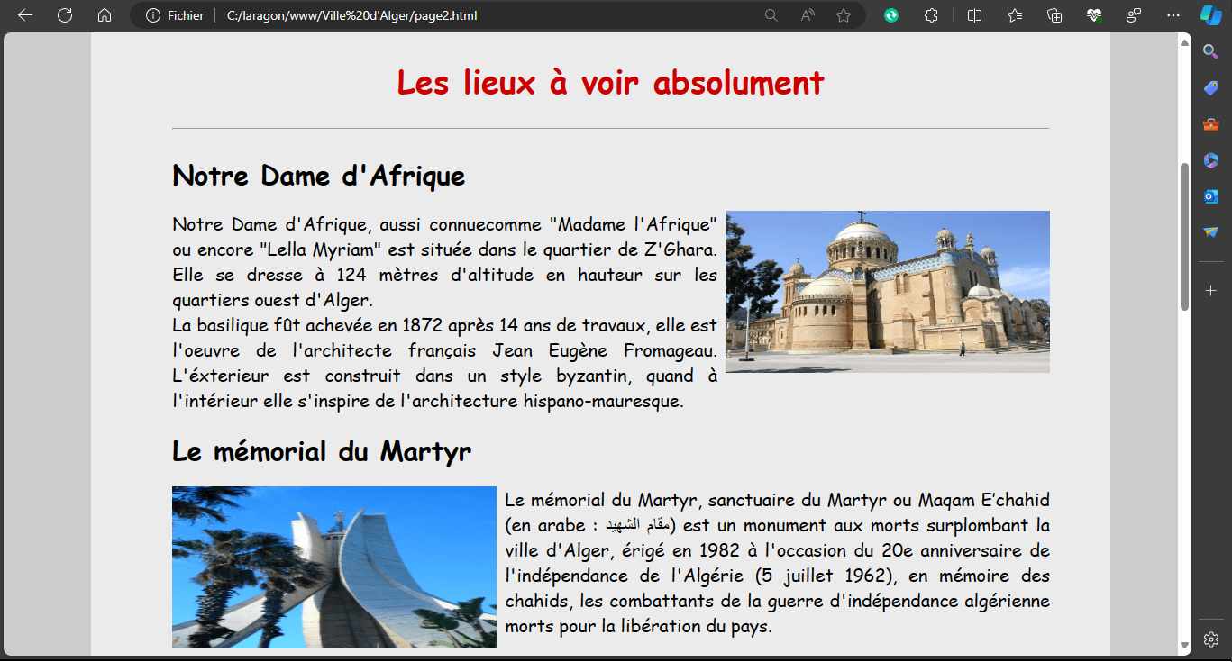 Capture du projet 3