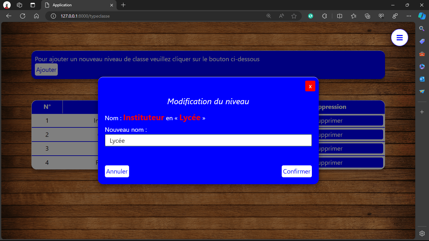 Capture du projet 4