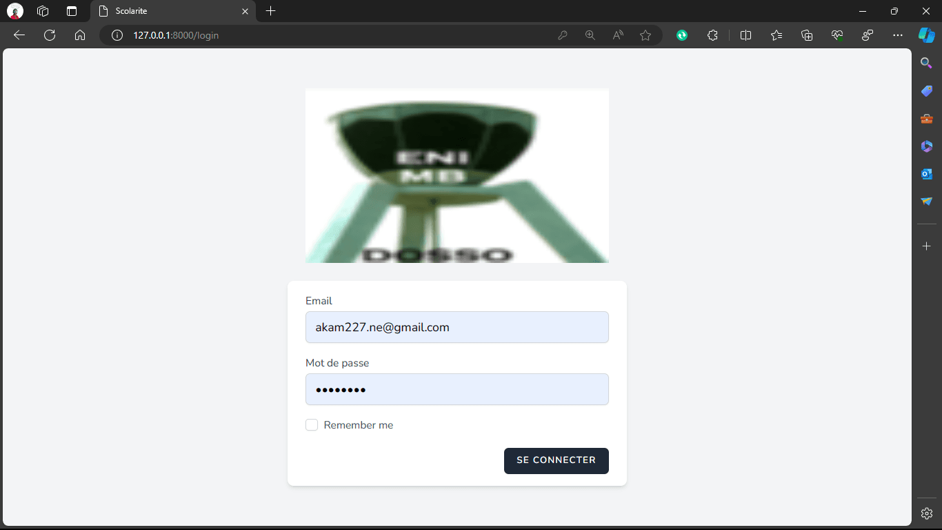 Capture du projet 14