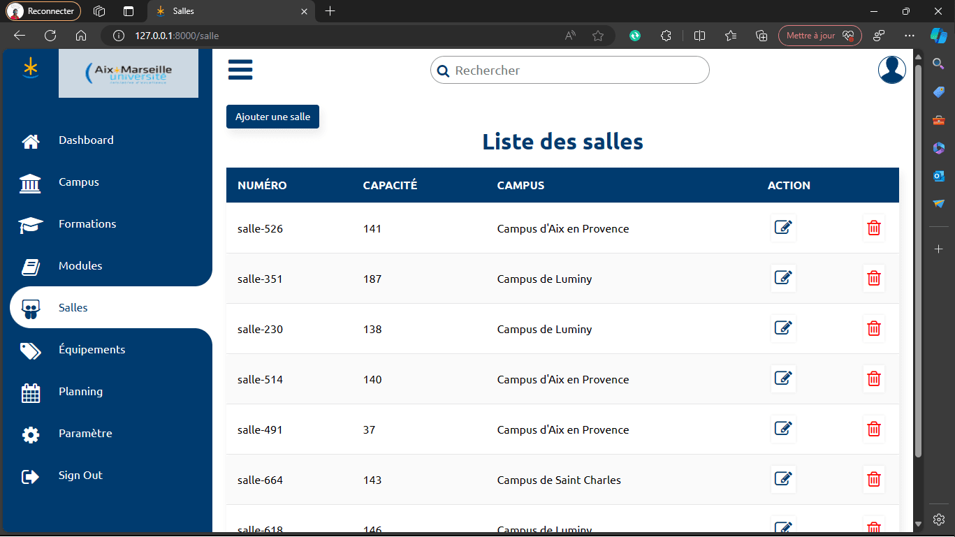 Capture du projet 5