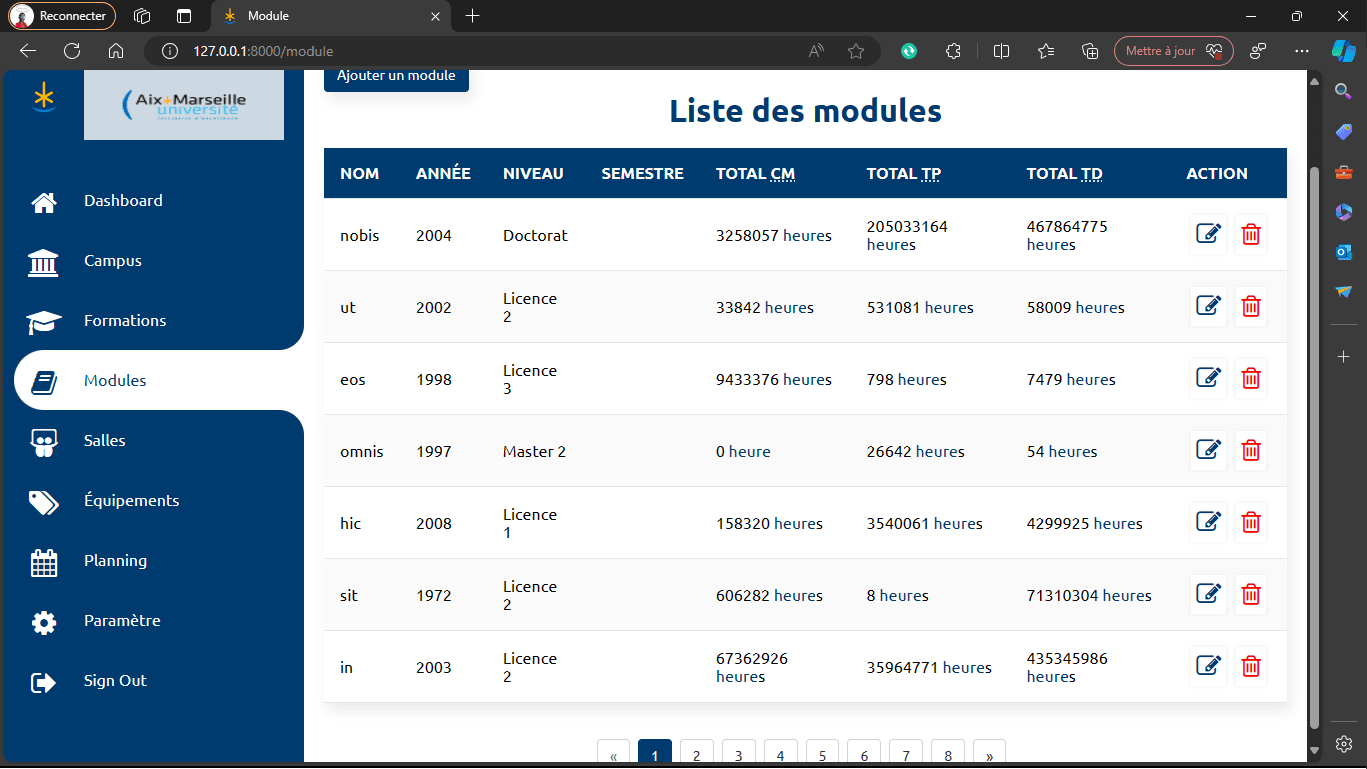 Capture du projet 4